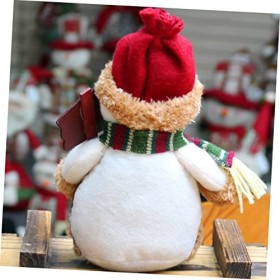 ibasenice 3 Pièces Figurines De Noël en Bois Cadeaux De Noël Statue Ornement De Bureau De Noël Décorations De Table Assise De