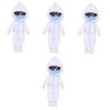 Toyvian 4Pcs Infirmière Jouet De Prévention des Épidémies Mini Poupées Mini Bébés Poupées Jouets pour Enfants Infirmière Poup