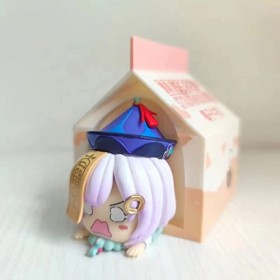 BRUGUI Statue de personnage danime version Q - Qiqi - Paimon - Lait de coco - Petit zombie - Articulations mobiles et visage