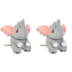 ibasenice 2 Pièces Peluche Poupée danimaux De Dessin Animé Oreiller danimaux Doudou Coussin Douillet Décoration De Maison P