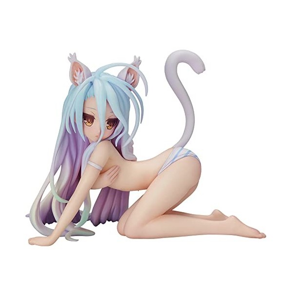 NATSYSTEMS Chiffre danime Pas de Jeu Pas de Vie -Shiro- Cat Ver. 1/12 Figurine Ecchi Jolie poupée Décoration de modèle Colle