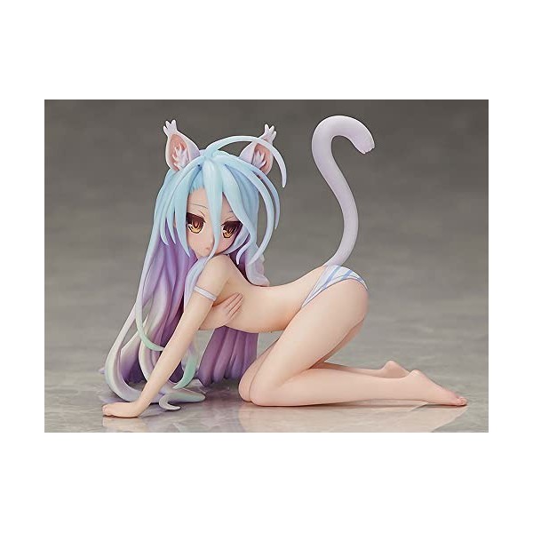 NATSYSTEMS Chiffre danime Pas de Jeu Pas de Vie -Shiro- Cat Ver. 1/12 Figurine Ecchi Jolie poupée Décoration de modèle Colle