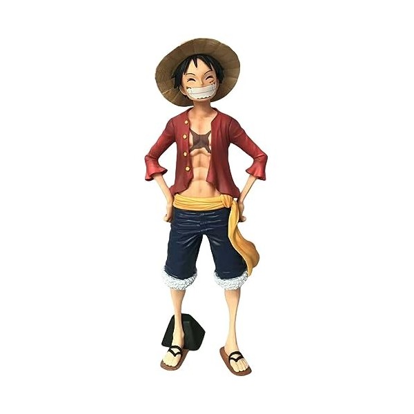 KAMFX Figurine dune Seule pièce Visage remplaçable Smiley Luffy Chiffre danime Figurine Dessin animé Statuette en PVC Jouet