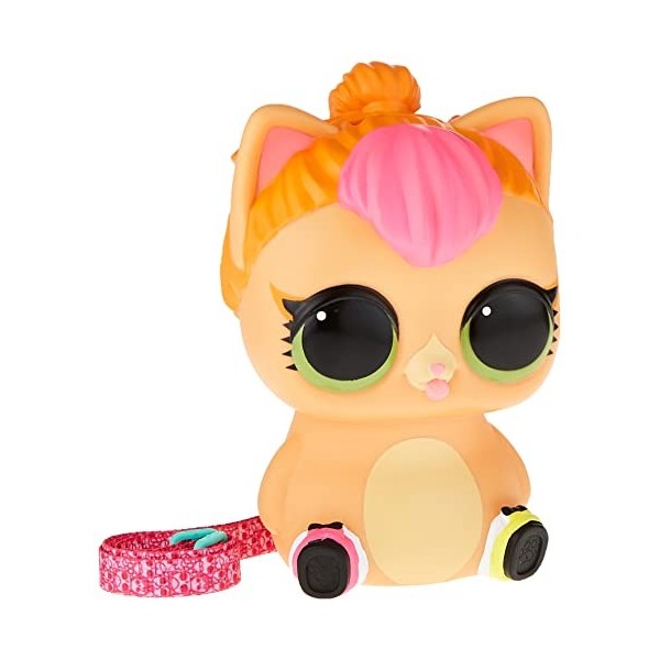 L.O.L. Surprise!- LOL Big Pet Neon Kitty Poupée pour Enfants, avec 15 Surprises Dont des Lunettes de Soleil à Porter & Partag