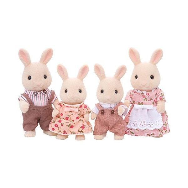 Sylvanian Families - 4108 - Set de Figurines - Famille Lapin Crème