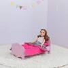 Olivias Little World Petite Princesse - Lit Simple de poupée de 45 cm Rose et Linge Zèbre TD-11929-1E