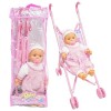 Poussette pour poupée Babies - Creative Simulation Doll Trolley Babies Ensemble poupée et Landau Pliant | Pliable bébés Pouss