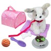 The New York Doll Collection Les Chien Jouet Enfant Accessoires Fixés, Jouet De Chien Interactif Simulé avec Un Lit, Un Trans