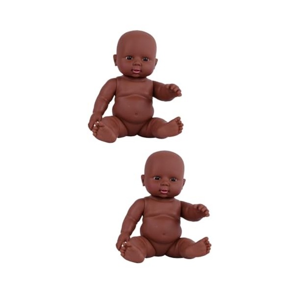 Toyvian 2 Pièces Jouets pour Enfants Jouets pour Bébés Bébé Poupée pour Filles Bébé Poupée Jouets Parent-Enfant Cadeau Nouvea