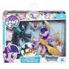 Hasbro B6009 - My Little Pony Guardians of Harmony Queen Chrysalis Spike The Dragon Jouet Version Anglais, Modèles assorti