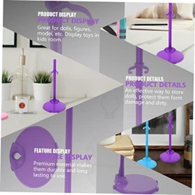 Toyvian 90 Pièces Stand De Poupée Présentoir De Poupées Poupée Miniature Support De Présentoir De Poupée Poupées Supporte La 