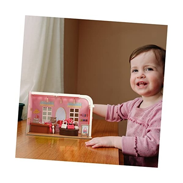 Toyvian 1 Jeu Jouets De Maison De Poupée Kits Miniatures Accessoires Kit Petite Maison Ornement Maison Miniature Planifier de