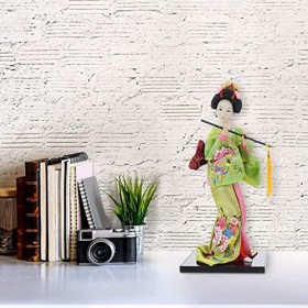 Ornements De Poupée Kimono Geisha Japonaise, Poupée Japonaise Traditionnelle Geisha Poupée Asiatique Folk Ethnique Figurine À