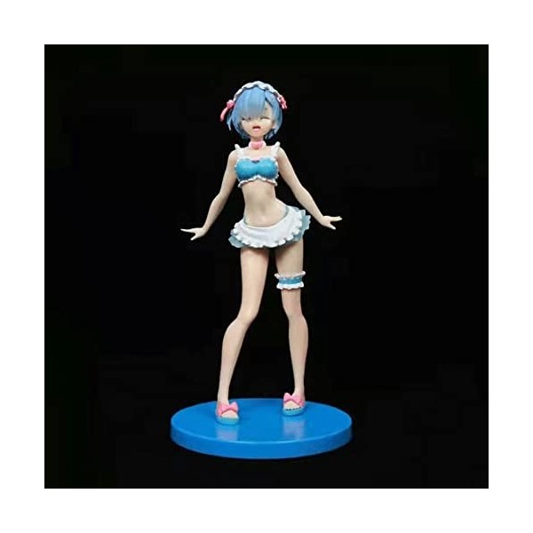NATSYSTEMS Figurine danime Re: Zero Kara Hajimeru Isekai Seikatsu -REM- Modèle de poupée Mignon Décor Personnage de Bande de