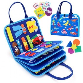 Idee Cadeau bébé 1 2 Ans Fille: Jeu Educatif pour Enfants 1-2-3 Ans Jouet Busy Board éveil Montessori Enfant 3 4 Ans Livre Ac