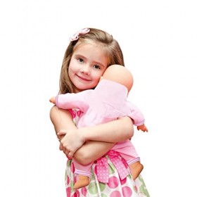 klein Theo 1723 Baby Coralie Poupon Câlin Poupon Câlin Taille 40 cm avec Assiette Cuillère et Fourchette Jouet pour Enfants P