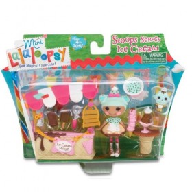 Mini Lalaloopsy – Coffret Scoops Serves Ice Cream – Scoops Waffle Cone – Mini Poupée 7,5cm Import 