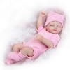 Réaliste Mini Reborn Bébé Poupées Filles 10,2 Pouces 26 Cm en Silicone Souple Vinyle Vraie Vie Tout-Petits Poupées Nouveau-Né
