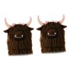 TOYANDONA 4 Pièces Poupée De Yak Animal en Peluche Vache Poilue Peluches De La Ferme Poupée De Vache des Montagnes Mini Peluc