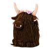 TOYANDONA 4 Pièces Poupée De Yak Animal en Peluche Vache Poilue Peluches De La Ferme Poupée De Vache des Montagnes Mini Peluc