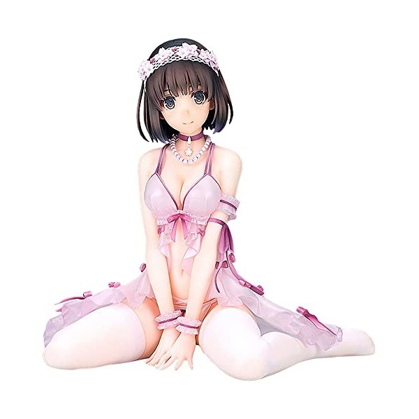 PIELUS Figurine Ecchi -Kato Megumi- 1/7 Lingerie Ver. Figure de Fille danime Figurines daction Collection de poupées Modèle