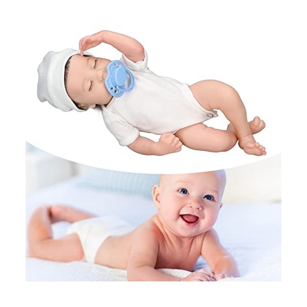 LBEC Poupée bébé Interactive pour Fille, poupée bébé Nouveau-né posable Vinly Lifelike Bathable 12 Pouces pour Les Enfants po