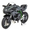 TGRCM-CZ Compatible avec les modèles de moto Kawasaki Ninja H2R 1:12, modèle DieCast Moto, suspension et rouleau gratuit, voi