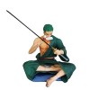 QDLONG One Piece Roronoa Zoro 15cm / 5.9inch Position Assise Couteau Dessuyage Figurine Personnage De Bande Dessinée Anime F