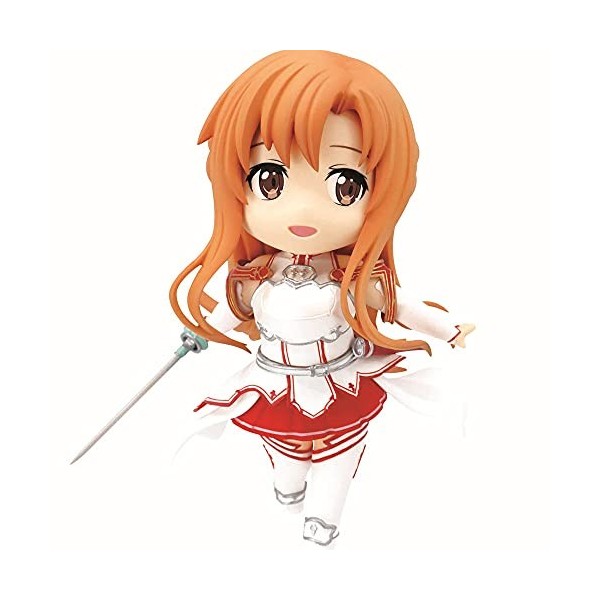 Version Q de la poupée Yuuki Asuna, un personnage féminin de Sword Art Online, ce produit mesure 3,9 pouces de hauteur Fabriq