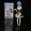 QDLONG Anime Figure Re: Zero Rem 1:7 Échelle Maid Outfit Mignon Loli Beauté Fille Sexy Poupée De Bande Dessinée/État/Modèle A