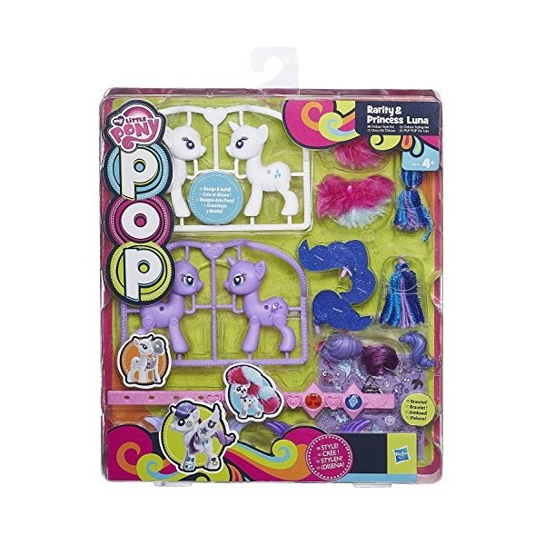 Hasbro My Little Pony Pop Rarity and Princess Luna Kit de Luxe