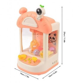 SUNGOOYUE Mini Machine à Griffes Darcade électronique, Mini Pince de Capture de Poupée avec Lumière Respiratoire