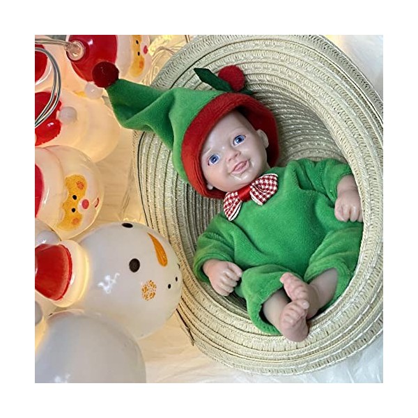 Eayoly Mini poupée bébé | 5,9 Pouces Baby Dolls Silicone Full Body | Poupée Nouveau-né réaliste en Silicone Souple, Renaissan