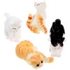 Toyvian 20 Pièces Maison De Poupée Chat Orange Décoration danimaux Miniatures Ornement De Chaton Jouets De Figurines De Chat