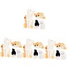 Toyvian 20 Pièces Maison De Poupée Chat Orange Décoration danimaux Miniatures Ornement De Chaton Jouets De Figurines De Chat