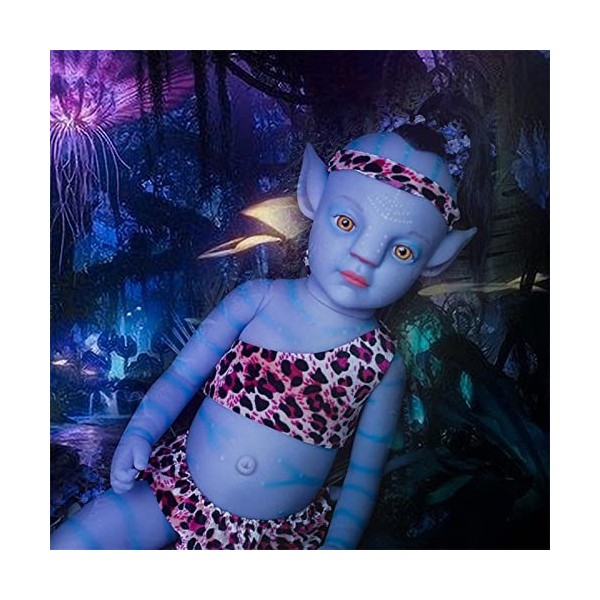 Sloane Poupée Reborn Realiste Poupée Reborn Fille Garçon Poupee Avatar Reborn Bébé Reborn Avatar en PVC Avatar Figurine Brill