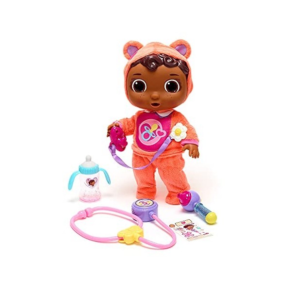 Disney Store Official Kit Docteur la Peluche Rétablis-toi Bébé Cece, 6 pcs, Contient poupée, stéthoscope, tétine, Otoscope, b