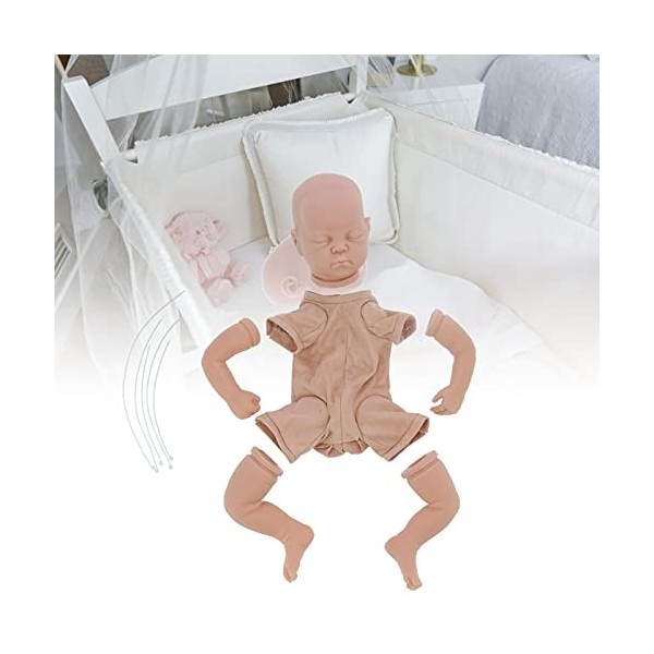 DAWH Kit de poupée bébé, Kits de poupée Reborn inachevés de Simulation de 19 Pouces pour poupées à Faire soi-même pour larti