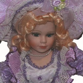 predolo Poupée Femme Rétro Porcelaine 40cm