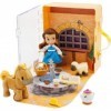 Animators Collection Beast s Beauty Belle Mini poupée avec puce de cheval Philippe et accessoires de pot