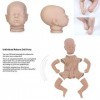 Poupée Reborn Non Peinte, Kits de poupée Reborn en Silicone Bricolage Simulation inachevée de 19 Pouces pour poupées de Brico