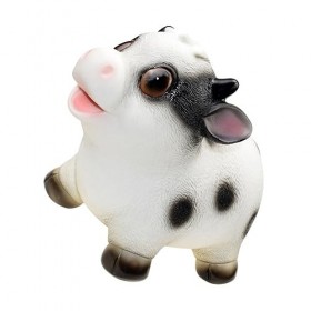 GOOHOCHY 1 Pc Poupée en Vinyle Figurine De Vache Jouet De Poupée De Boeuf Ornement Feng Shui Jouet De Vache du Nouvel an De B