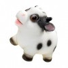 GOOHOCHY 1 Pc Poupée en Vinyle Figurine De Vache Jouet De Poupée De Boeuf Ornement Feng Shui Jouet De Vache du Nouvel an De B