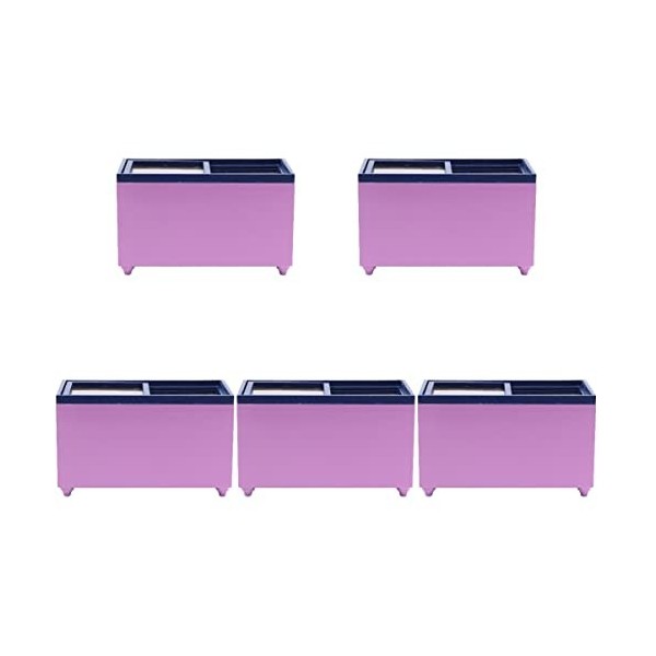 Toyvian 2 Pièces Congélateur Simulé Meubles en Bois Modèles De Scènes Miniatures Jouer Au Frigo De Meubles De Maison Miniatur