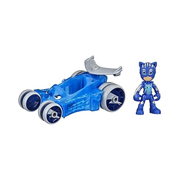 PJ Masks Animal Power, Chat-Bolide, véhicule et Figurine articulée Yoyo, Jouet préscolaire pour Enfants, dès 3 Ans F5337 Mult