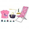 BABY born Weekend Set de pêche – Pour les poupées de 36 cm/ 43 cm – Avec 1 robe, 1 canne à pêche, canards & + - Pour les peti