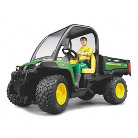 bruder 02490 - John Deere Gator XUV 855D avec chauffeur, Véhicules, Agriculture, Forêts, Travailleurs, figurine bworld