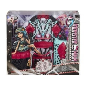 Coffret pour Monster High : Le Salon hauntlywood - Accessoires Poupee Mannequin - Set Jouet Fille + 1 Carte - Nouveaute
