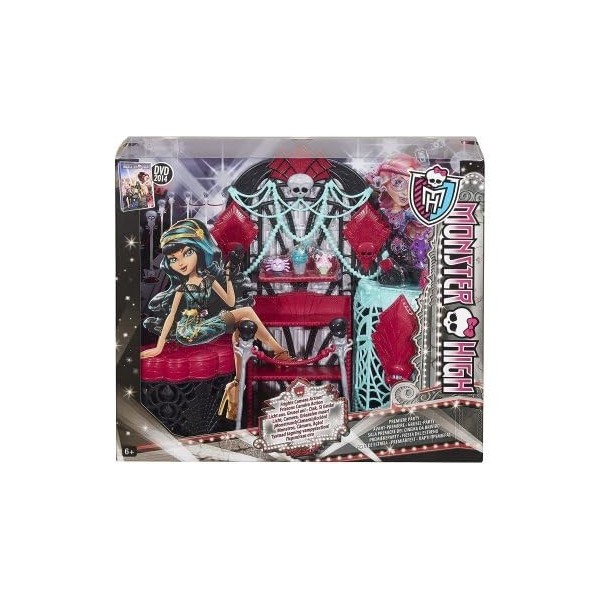 Coffret pour Monster High : Le Salon hauntlywood - Accessoires Poupee Mannequin - Set Jouet Fille + 1 Carte - Nouveaute
