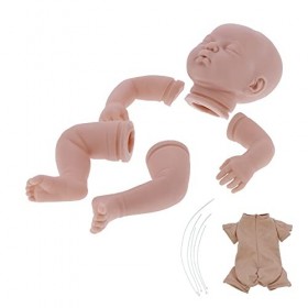 Nunafey Poupée Reborn Non Peinte, Kits de poupée Reborn en Silicone inachevés 19 Pouces pour Bricolage Artisanat pour poupées